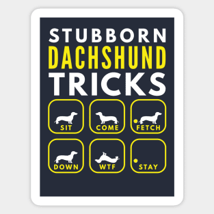 Stubborn Dachshund Tricks - Dog Training Sticker